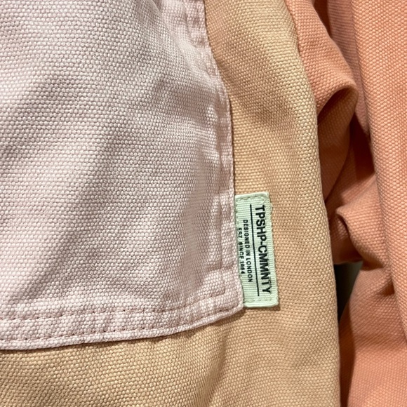 Topshop Padded Pink Patchwork Jacket with Pockets (Size S) - Picture 4 of 11